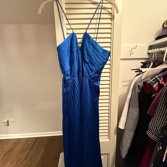 Monique Lhuillier Royal Blue Maxi Dress - Picture 4 of 6